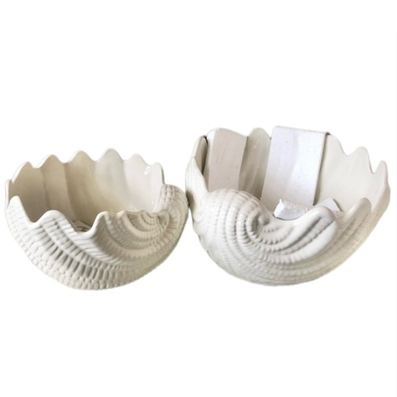 Celebrating Home Stoneware Serving Bowls shells shaped - Picture 9 of 9